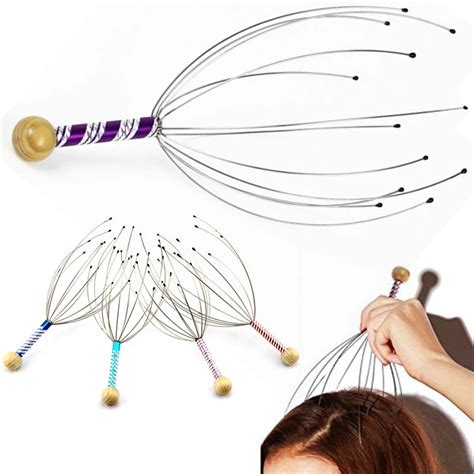 Head Massager To Relieve Stress Hand Held Head Massage Tingler Scalp