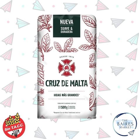 Yerba Mate Con Palo Tradicional Cruz De Malta