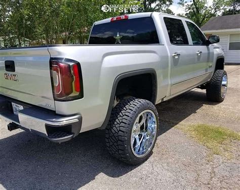 2018 Gmc Sierra 1500 With 22x12 44 Gear Off Road 726c And 33 12 5r22 Nitto Ridge Grappler And