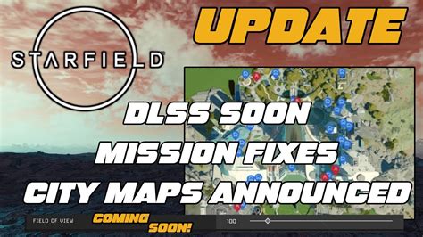 Starfield Update Bugged Missions Fixed City Maps Dlss Fov And More Coming Soon Youtube