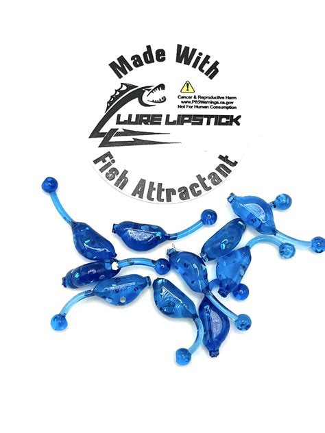 Infused 1 inch Baby Guppies 10 Pack – Blue Ice – Lure Lipstick