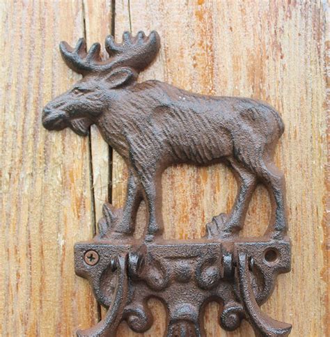 Cast Iron Door Knocker Elk Moose Decorative Doorknocker Traditional