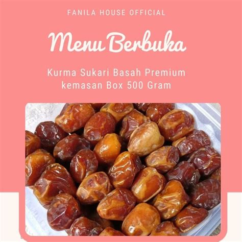 Jual Cod Kurma Sukari Sukkari Al Qassim Kurma Basah Premium Kemasan