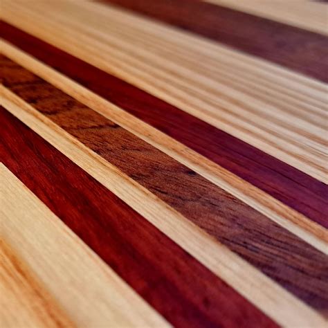 Maple Paduk Jatoba Dough Board Hardwood Cutting Board With Lip