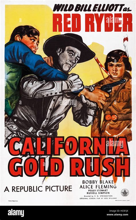 California Gold Rush Us Poster Art Center Bill Elliott Right