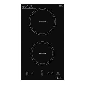 Cooktop Bocas Indu O Vidro Preto V Fischer Leroy Merlin