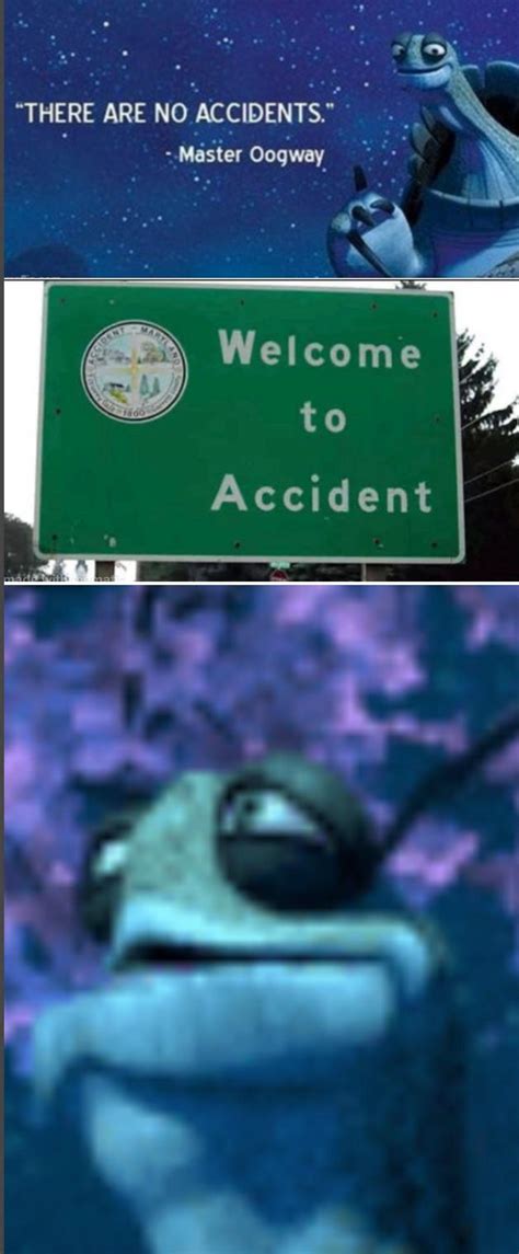 Master Oogway when he visits Accident, Maryland : r/maryland