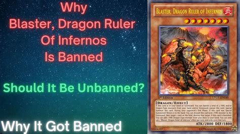 Yu Gi Oh Why Blaster Dragon Ruler Of Infernos Is Banned Should It Be