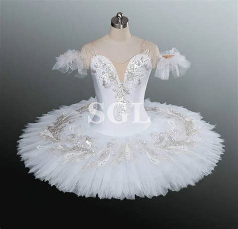 Free Shipping White Swan Lake Ballet Tutu Skirt Feather Decoration