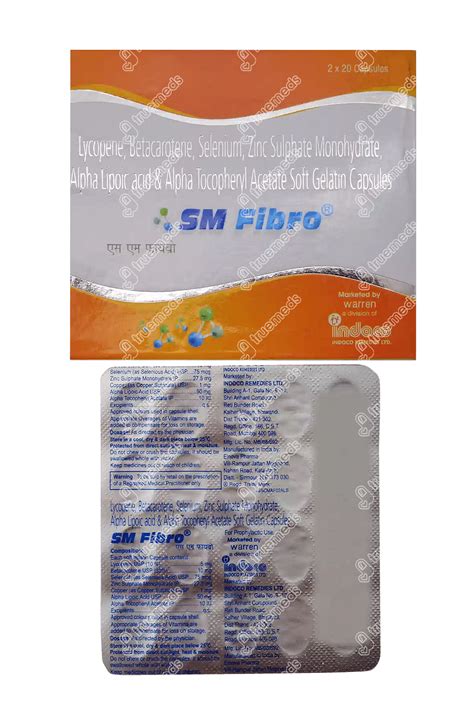 Sm Fibro Capsule Uses Side Effects Price And Substitutes