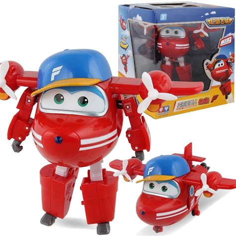 Big!!! Super Wings Flip Deformation Airplane Robot Action Figures Super ...