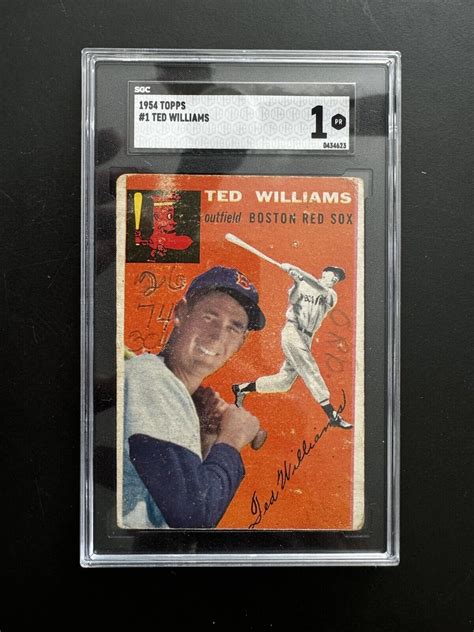 Topps Ted Williams Graded Sgc Ebay