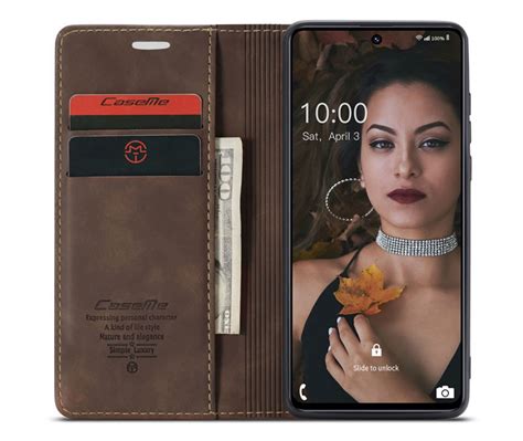 Caseme Samsung Galaxy M Soft Slim Magnetic Flip Leather Wallet Case