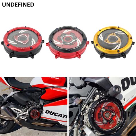 Clear Clutch Cover Protector Guard Motorcycle Engine Waterproof Cnc