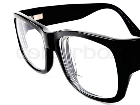 Black retro eyeglasses | Stock image | Colourbox