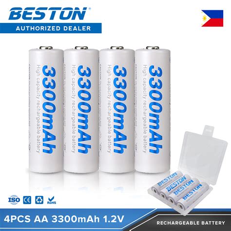 Beston Original Rechargeable Battery Aa V Ni Mh Mah Pcs Cells