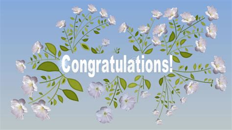 Congratulations Blue Blinking Text Wishes Particles Greetings