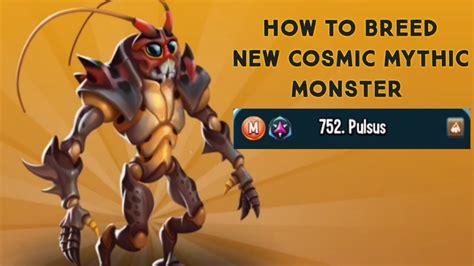 Monster Legends How To Breed New Cosmic Mythic Pulsus Youtube