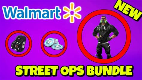 New Fortnite Walmart Skin Bundle Street Ops Youtube