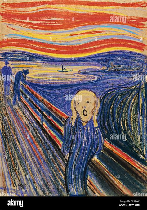 El Grito Artista Edvard Munch Fotograf A De Stock