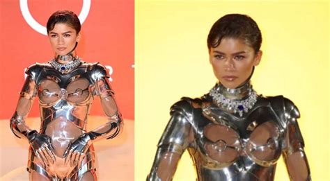 Zendaya Turns Heads In Robotic Bodysuit By Mugler Couture For Dune 2