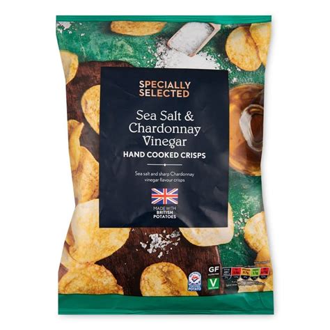 Specially Selected Sea Salt Chardonnay Vinegar Hand Cooked Crisps