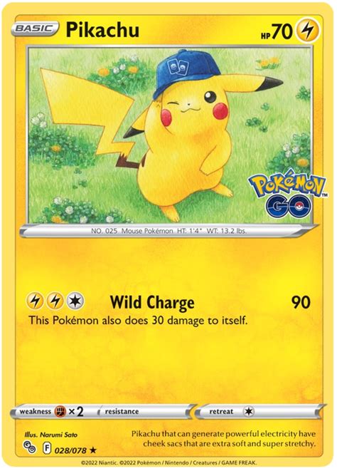 Pikachu - Pokemon Go #28 Pokemon Card