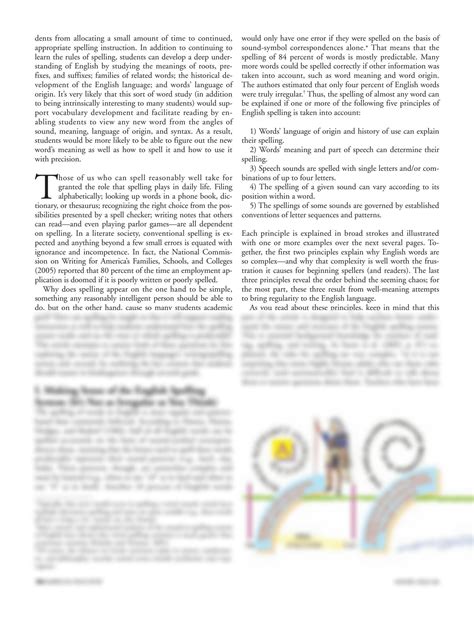 SOLUTION: How Spelling Supports Reading And Why It Is More Regular and