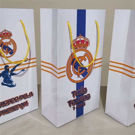 Sacola Personalizada Real Madrid Elo Produtos Especiais