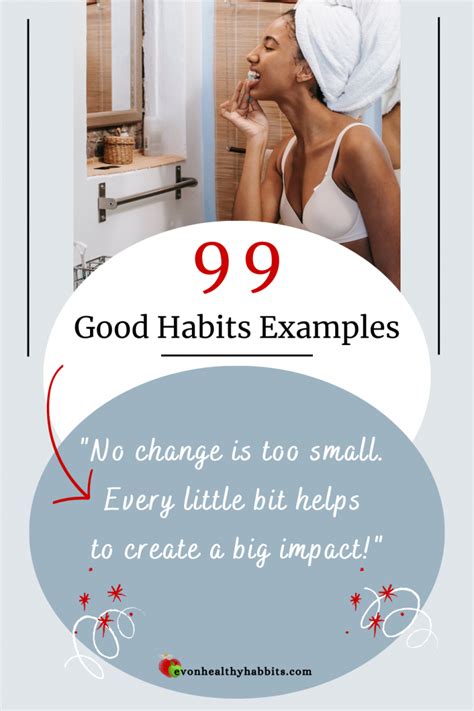 99 Good Habits Examples: The Power of Small Changes