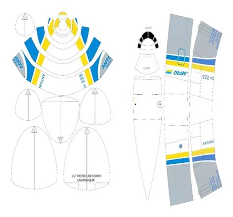 Antonov An Mriya Interior De Cabina De Carga Papercraft En Venta En