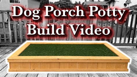 Dog Porch Potty With Real Grass And Drainage System Dog Potty Area, Dog Toilet, Diy Dog Stuff ...