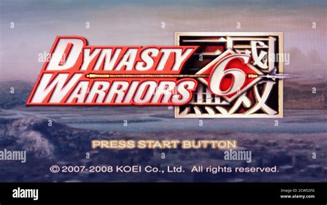 Dynasty Warriors 6 Sony Playstation 2 Ps2 Editorial Use Only Stock