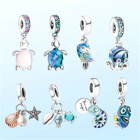 Charms De Plata De Tortuga Marina Para Mujer Charms De Camale N