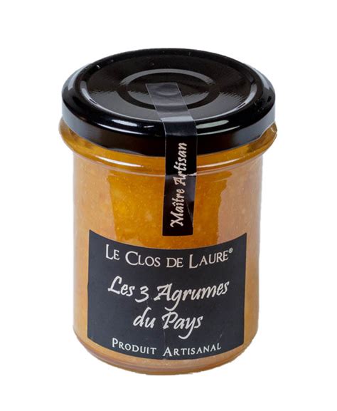 Confiture 3 Agrumes De Menton Terres D Azur Produits Du Terroir