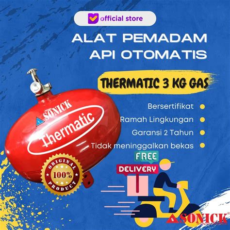 Alat Pemadam Api Thermatic Kg Gas Clean Agent Hcfc