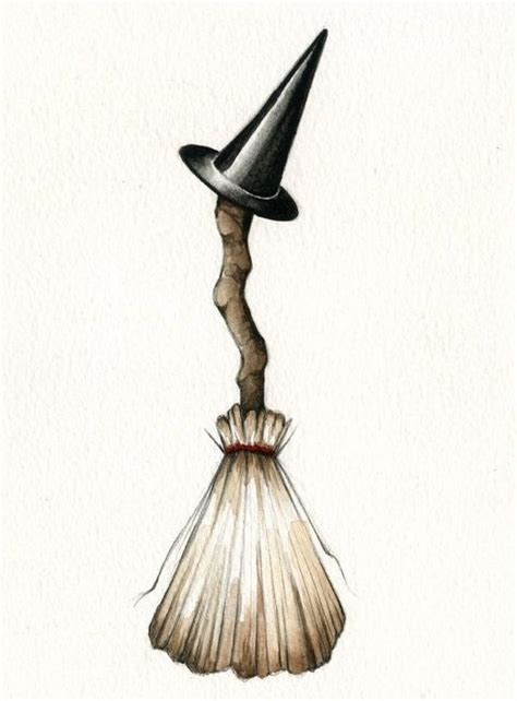 Pin on Witches' Gear & Transport | Witch broom, Halloween painting ...