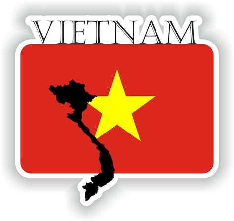 Vietnam Sticker Flag Mf For Laptop Book Fridge Guitar Etsy