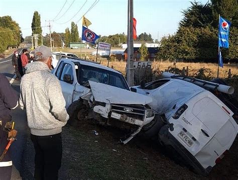 Colisión vehicular dejó una persona lesionada en la Ruta U 145 San