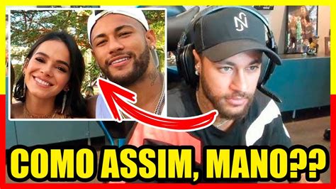 NEYMAR RECEBE CONVITE DE BRUNA MARQUEZINE AO VIVO e TEM REAÇÃO