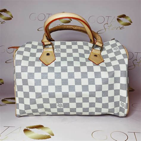 LV Neverfull MM Damier Graphite - Black Leather Women's Handbag - GOTA Store