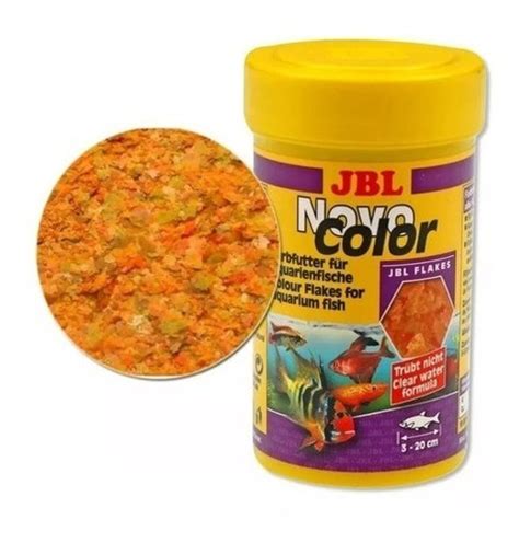 Ração Jbl Novocolor 250ml 45g Realça Coloração Dos Peixes