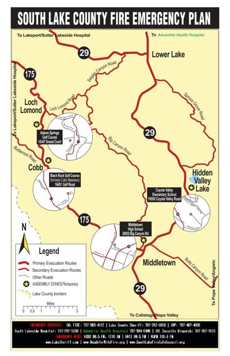 Evacuation Maps Lake County Fire Safe Council