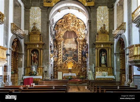 Interior Of The Igreja De Sao Nicolau Church Porto Portugal Europe