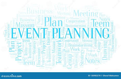 Event Planning Word Cloud Stock Illustration Illustration Of Tagcloud