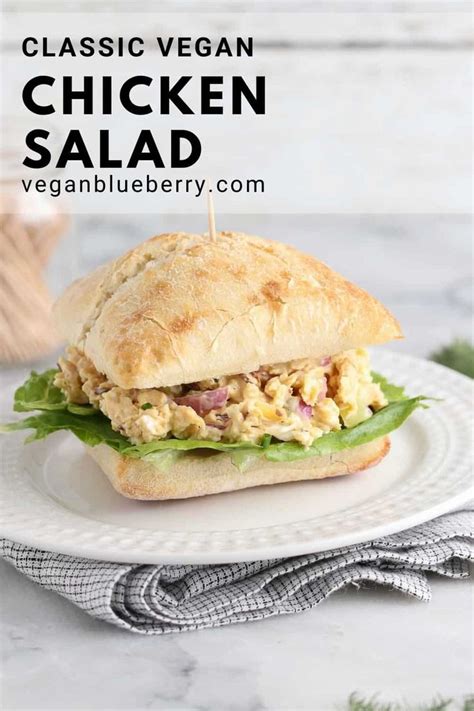 This Classic Vegan Chicken Salad Recipe Uses Soy Curls To Create A Wonderful Chewy Texture