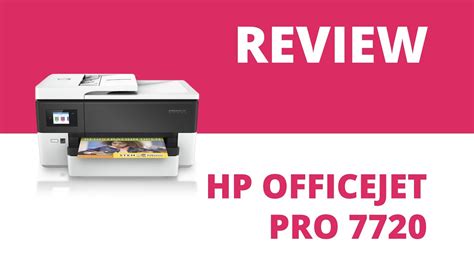 Hp Officejet Pro 7720 A4 Colour Multifunction Inkjet Printer Youtube