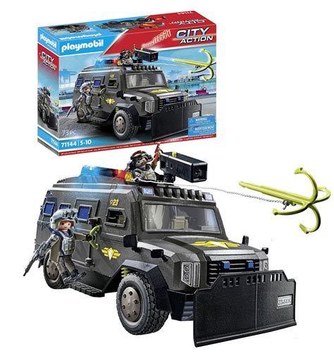 Playmobil City Action Swat Geländefahrzeug Mit Licht Und Sound