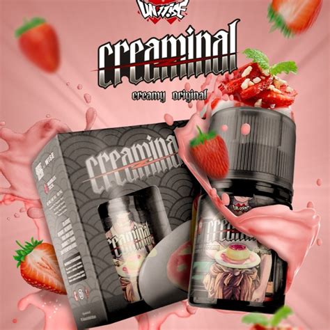 Jual Creaminal 60ML 3MG 6MG Cukai 2023 Japanese Strawberry Fla Pudding