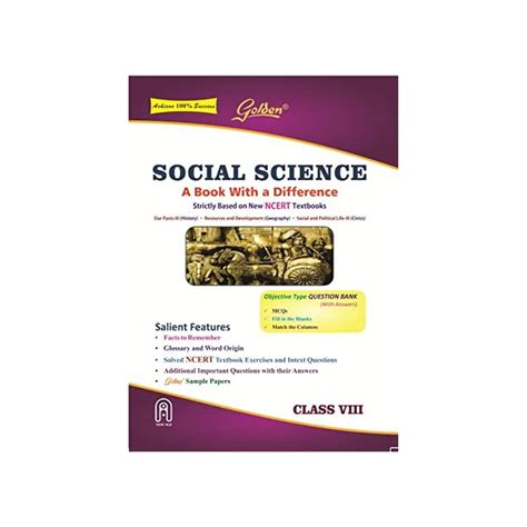 Buy Golden Social Science History Geography And Civics Based On Ncert For Class 8 For 2023